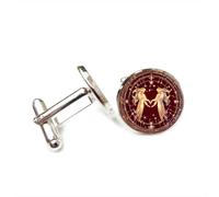 Boutons de manchette, Cadeau Porte-Bonheur Gémeaux, Symbole De Chance Et De Diffraction Des Rayons De L'Univers ; Boucle De Manchette Personnalisée, Accessoire De Chemise Idéal Pour Un Père, Un M