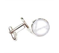 Boutons de manchette, Cadeau Porte-Bonheur Inspiré De La Nébuleuse Des Poissons, Symbole D'Intrication Quantique, Pour Un Ami, Signe Du Zodiaque Poissons (Douze Signes), Boucle De Manchette Personna