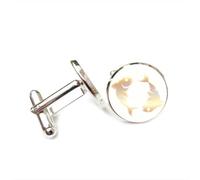 Boutons de manchette, Cadeau Porte-Bonheur Poissons (Double Poisson), Diffraction Spectrale, Douze Signes Du Zodiaque Poissons, Boucle De Manchette Personnalisée, Accessoire De Chemise, Cadeau Pour C