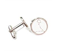 Boutons de manchette, Cadeau Porte-Bonheur Pour Un Ami, Symbole Du Poissons (Métaphore De L'Étoile), Inspiré Des Douze Signes Du Zodiaque Poissons. Boucle De Manchette Personnalisée, Accessoire De