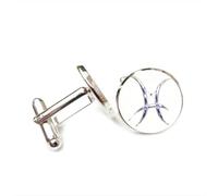 Boutons de manchette, Cadeau Porte-Bonheur Pour Un Ami, Symbole Du Poissons (Métaphore De L'Étoile), Inspiré Des Douze Signes Du Zodiaque Poissons. Boucle De Manchette Personnalisée, Accessoire De