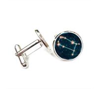 Boutons de manchette, Carte Du Ciel Des Gémeaux, Motif Cyber Neon Porte-Bonheur, Pour Un Ami. Douze Signes Du Zodiaque, Boucle De Manchette Personnalisée, Accessoire De Chemise, Cadeau Parfait P