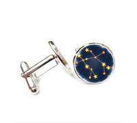 Boutons de manchette, Carte Du Ciel Des Gémeaux, Projection De Rayons Porte-Bonheur, Pour Un Ami. Douze Signes Du Zodiaque, Boucle De Manchette Personnalisée, Accessoire De Chemise, Cadeau Parfait P