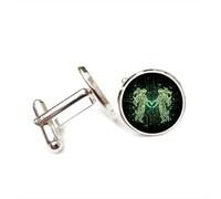 Boutons de manchette, Carte Porte-Bonheur Gémeaux, Symbole Des Douze Signes Du Zodiaque, Boucle De Manchette Personnalisée, Pour Un Père, Un Mari, Une Fête, Un Mariage Ou Un Bal De Promo.