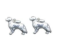 Boutons de Manchette Chiens de Rapport - Retreivers - Fait à la Main en Etain - Fabrication Française