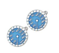 Boutons de manchette chronographe au design français pour homme avec fonction tachymètre, accessoires de bijoux pour événement formel, boutons de manchette chronographe pour homme
