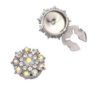 Boutons de manchette de luxe en alliage de cristal pour une tenue formelle, accents de verre éclatants, accessoires d'affaires et de soirée, accessoires élégants pour hommes, taille unique, Comme
