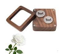 Boutons de manchette de mariage personnalisés pour homme,avec boîte à boutons de manchette, nom personnalisé et logo,Pour Mariage,Affaires, Saint-Valentin (Argent)