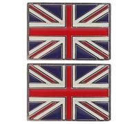 Boutons de Manchette Drapeau Britannique Laiton Classique pour Smoking | Finition Bleu Rouge Blanc, Style Élégant et Moderne, pour Poignets Français, Mariage, Bureau