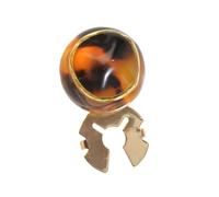 Boutons de manchette effet marbré en alliage et résine pour chemise, veste, robe, costume d'affaires, tenue décontractée, boutons de manchette tendance en colophane dorée, One Size, Comme décrit
