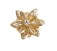 Boutons de manchette élégants en forme de fleur réglables pour mariage, rendez-vous, voyage, cadeau pour petite amie, épouse, sœur, fille, Consulte la descripción, Métal, Il ne s'agit pas d'une pierre