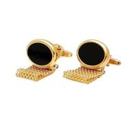 Boutons de manchette ellipsoïdaux flexibles en bronze pour homme sans effort à porter avec n'importe quelle couleur de chemise et tendance élégants en chaîne ellipsoïdale en bronze, One Size, Comme