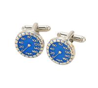 Boutons de manchette en alliage sophistiqués avec compteur de vitesse miniature Boutons de manchette tachymètre à la mode Accessoires de chemise pour hommes d ' affaires avec de