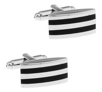 Boutons de manchette en émail for hommes, boutons de manchette en époxy, formes ovales, rondes, carrées et rectangulaires Pour Hommes Chemises De Smoking(Color 18)