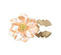 Boutons de manchette en forme de pétales de fleurs nacrées pour homme et femme - Pour uniforme, robe, chemise, tenue décontractée, décoration facile à clipser, taille unique, Comme décrit, Comme