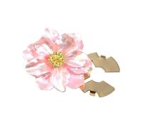 Boutons de manchette en forme de pétales de fleurs nacrées pour homme et femme - Pour uniforme, robe, chemise, tenue décontractée, décoration facile à clipser, taille unique, Comme décrit, Comme
