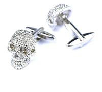 Boutons de manchette en forme de tête de mort - Style français - Style romain rétro