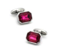 Boutons de manchette en laiton et cristal pour homme, motif pierre à facettes, coffret cadeau pour marié,Couleur 6,Taille unique