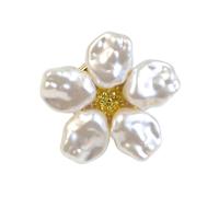 Boutons de manchette en perles pour femmes, couvre-boutons à fleurs, Clips élégants, accessoires de chemise, aucun bouton de couture, Pearls Cufflinks