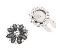 Boutons de manchette en verre de 25 mm pour événements professionnels et soirées, bords lisses et cache-boutons design élégant pour jeans