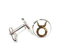 Boutons de manchette, Engrenages Mécaniques, Ressort, Totem De Bétail, Style Steampunk, Taureau, Douze Signes Du Zodiaque, Boucle De Manchette Porte-Bonheur Personnalisée, Accessoire De Chemise, Ca