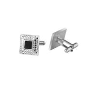 Boutons de manchette, ensemble pince à cravate, costume homme, chemise, accessoire, carré cuivre, boutons de manchette galvanisés, taille unique, Métal, Pas de gemme