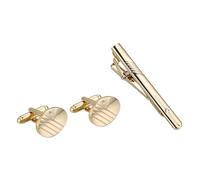 Boutons de manchette et pince à cravate pour adulte - Épingle à cravate décorative - Boutons de manchette officiels - Accessoires de vêtements pour homme - Ensemble de 3 accessoires de cravate