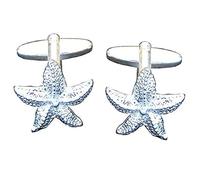 Boutons de Manchette Etoile de Mer - Fait à la Main en Etain - Fabrication Française