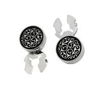 Boutons de manchette faits main en cuivre avec détails en cristal, parfaits pour les mariages et événements, One Size, Comme décrit, Produit conforme à la description.