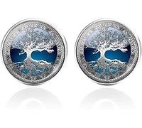 Boutons de manchette for hommes, boutons de manchette personnalisés, 1 paire de boutons de manchette arbre de vie for hommes ensemble de boutons de manchette boutons de manchette mariage arbre de vie