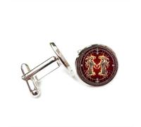 Boutons de manchette, Gémeaux, Ange, Feu, Astronomie, Heavy Metal, Porte-Bonheur, Cadeau Polyvalent Pour Un Ami, Douze Signes Du Zodiaque, Boucle De Manchette Personnalisée, Accessoire De Chemise, C