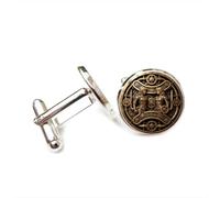 Boutons de manchette, Gémeaux, Ange Mécanique, Style Steampunk, Pour Un Ami, Symbole Des Douze Signes Du Zodiaque, Boucle De Manchette Personnalisée, Accessoire De Chemise, Cadeau Pour Un Père, Un