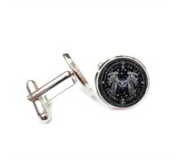 Boutons de manchette, Gémeaux, Ange, Nébuleuse, Étoile, Topologie, Porte-Bonheur, Cadeau Pour Un Ami, Douze Signes Du Zodiaque, Boucle De Manchette Personnalisée, Accessoire De Chemise, Cadeau Pou