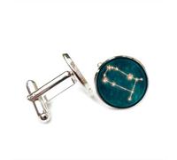 Boutons de manchette, Gémeaux, Symbole Mystérieux D'Intrication Quantique, Pour Un Ami. Douze Signes Du Zodiaque, Boucle De Manchette Personnalisée, Accessoire De Chemise, Cadeau Parfait Pour Un P