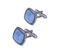 Boutons de manchette habillés homme Boutons de manchette en pierre d'opale for chemise homme, style français, œil chat, métal et strass, bijoux for costume, mariage ou affaires(Color7)
