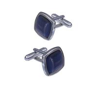 Boutons de manchette habillés homme Boutons de manchette en pierre d'opale for chemise homme, style français, œil chat, métal et strass, bijoux for costume, mariage ou affaires(Color8)