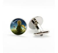 Boutons de manchette homme Le Petit Prince - Accessoire élégant pour chemise et costume