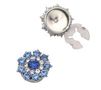 Boutons de manchette modernes pour homme avec base en alliage durable en verre pour tenue professionnelle - Boutons de manchette multicolores - Fermoir facile - Robe de chemise colorée - Accessoires