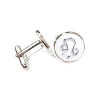 Boutons de manchette, Motif Nébuleux Du Lion, Topologie Stellaire Dimensionnelle, Douze Signes Du Zodiaque Du Lion, Boucle De Manchette Personnalisée, Accessoire De Chemise, Cadeau Pour Comptable, P