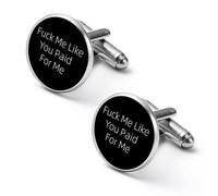 Boutons de manchette personnalisés « Fuck1 Me Like You », pince à cravate vintage, cadeaux de mariage pour père, grand-père, papa