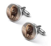 Boutons de manchette personnalisés Lion pour homme, pince à cravate vintage, cadeau de mariage pour père, grand-père, papa