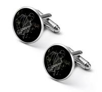 Boutons de manchette personnalisés, pince à cravate vintage, représentant un Afro-Américain jouant du saxophone. Cadeau de mariage pour père, grand-père ou papa.