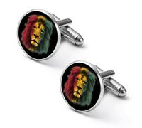 Boutons de manchette personnalisés Reggae Rastafarien Lion Rasta, pince à cravate vintage, cadeau de mariage pour père, grand-père, papa