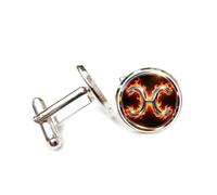 Boutons de manchette, Poissons, Symbole De Feu, De Heavy Metal Et De Chance. Pour Un Ami, Un Comptable Ou Un Mariage. Boucle De Manchette Personnalisée, Accessoire De Chemise. Cadeau Pa