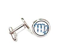 Boutons De Manchette Porte-Bonheur Personnalisé, Accessoire De Chemise, Idéal Pour Un Comptable, Un Patron, Un Homme D'Affaires, Un Mariage Ou Un Bal De Promo. Symbole Géométrique D'Éclair Et De