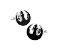 Boutons De Manchette Pour Homme 1 Paire De Boutons De Manchette De Chemise Star Wars Rebels League Noirs Pour Homme