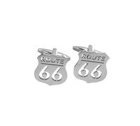 Boutons de manchette pour homme américain Route 66 USA, boutonnières