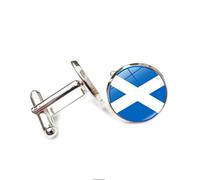 Boutons de manchette pour homme, cadeau d'affaires, motif drapeau national de l'Écosse, boutons de manchette pour homme, boutons de manchette classiques, boutons de manchette de mariage pour père