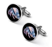 Boutons de manchette pour homme en forme de coquillage de bernard-l'hermite, boutons de manchette pour chemise, boutons de manchette pour smoking d'affaires ou de mariage