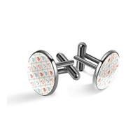 Boutons de manchette pour homme, motif ancre et voilier dans un cadre et motif à pois pour homme, boutons de manchette classiques noirs pour costume, chemise, mariage, affaires, cadeau d'anniversaire